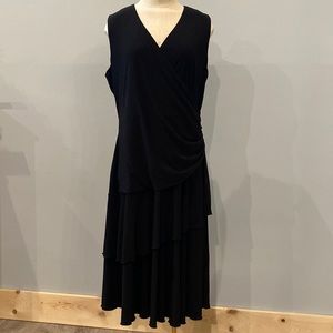 Luxe By Carmen Marc Volvo Black Cocktail Dress